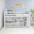 Twin Low Loft Bed With Bookcases