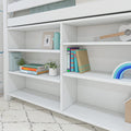 Twin Low Loft Bed With Bookcases