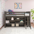 Twin Low Loft Bed With Bookcases