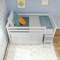 Twin Low Loft Bed With 2 Dressers