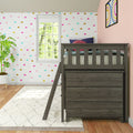 Twin Low Loft Bed With 2 Dressers