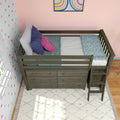 Twin Low Loft Bed With 2 Dressers