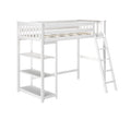 Twin Loft Bed With Bookcase