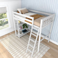 Twin Loft Bed With Bookcase