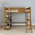 Twin Loft Bed With Bookcase