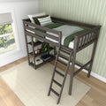 Twin Loft Bed With Bookcase