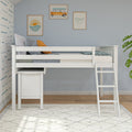 Twin Low Loft Bed With Desk