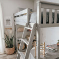 Twin Loft Bed With Bookcase & Desk