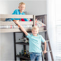 Twin Loft Bed With Bookcase & Desk